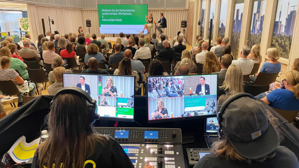 Sfeerimpressie hybride evenement Gemeente Rotterdam