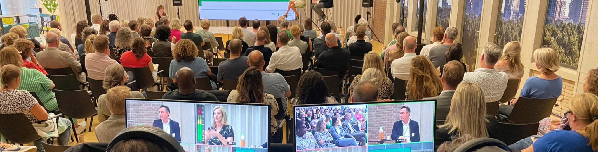 Sfeerimpressie hybride evenement Gemeente Rotterdam