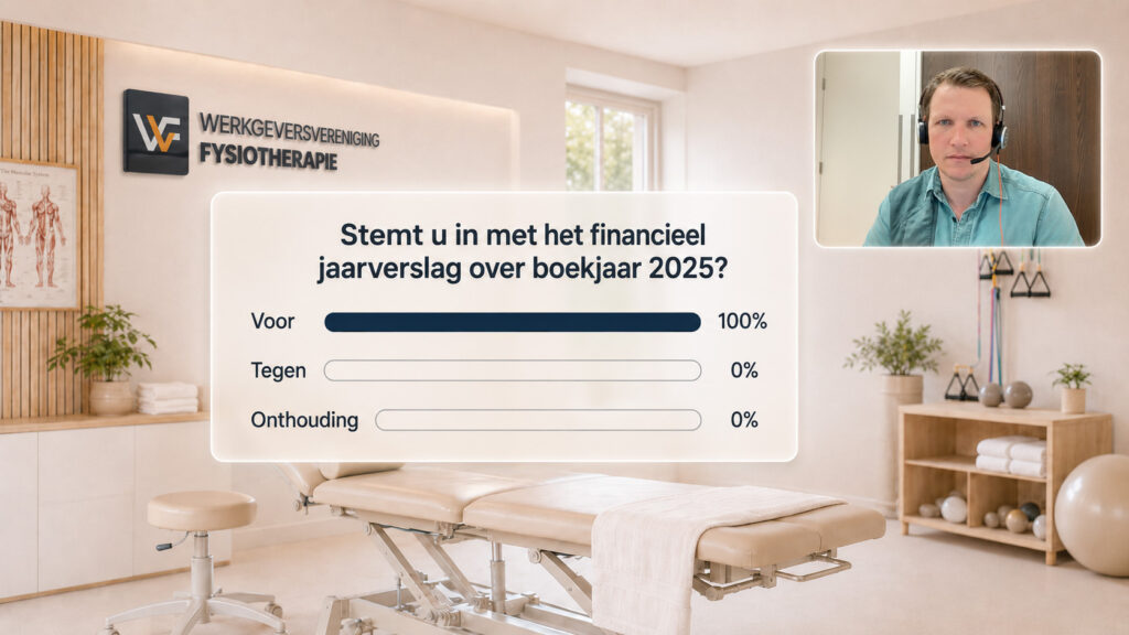 Digitale stemming tijdens een online algemene ledenvergadering